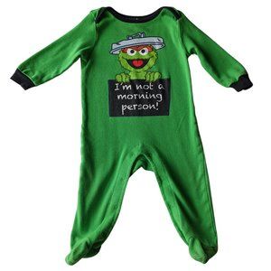 2/$20 SESAME STREET Oscar The Grouch Pajama One Pc